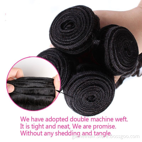 Harmony Factory New Weaving Hair Cheap Brazilian Hair Bundles Double Drawn Flat Weft Hair Extensions